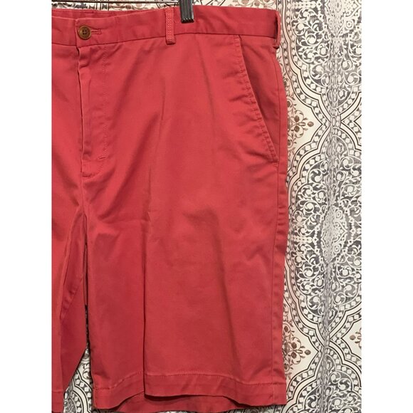 Izod Saltwater Men’s Red Stretch Shorts Size 40 Casual Preppy Coastal Summer - Picture 4 of 9